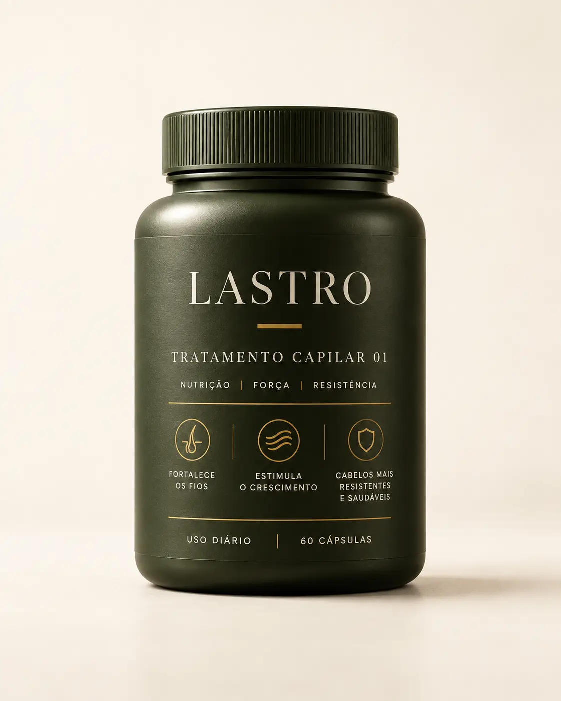 Embalagem do tratamento capilar Lastro